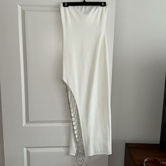NWT STUNNING REVOLVE DANA MIDI DRESS WHITE - Picture 5 of 6